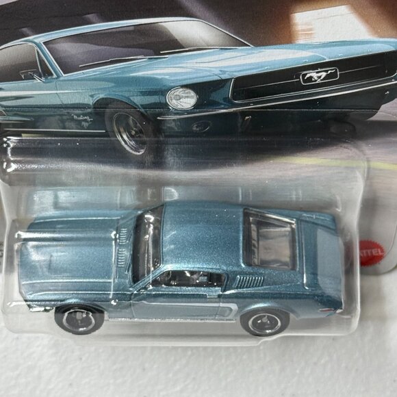 Matchbox 1968 Ford Mustang Fastback Diecast Car Teal Retro Muscle 67/125 - Picture 4 of 6